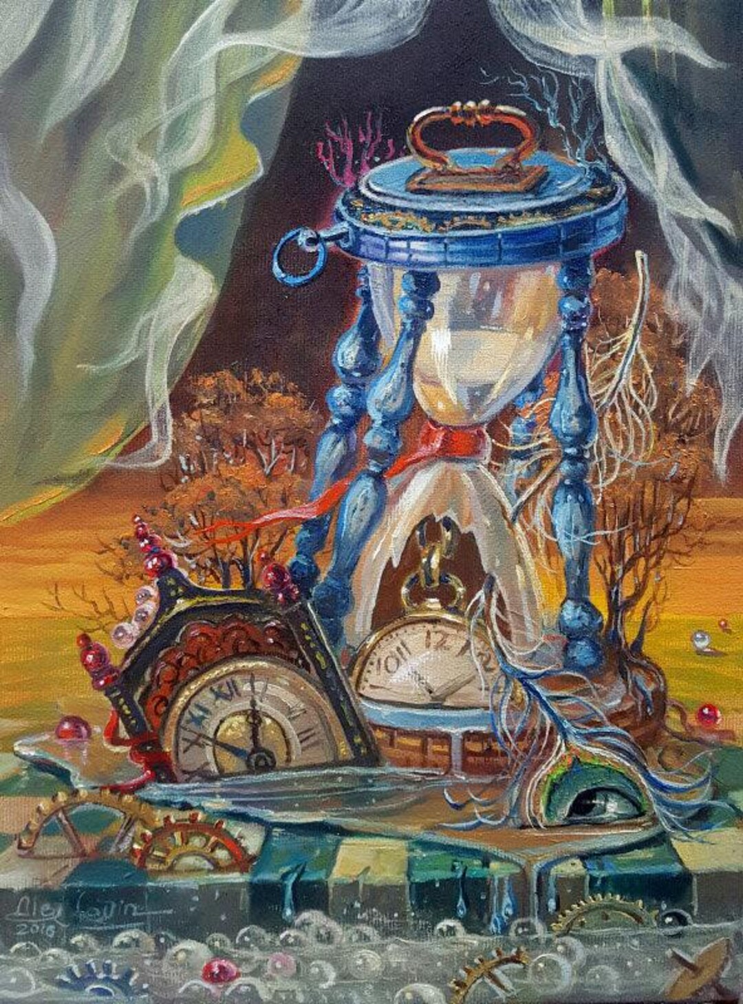 オムニア フェルト アエタス アート: シュルレアリスムの壁飾り