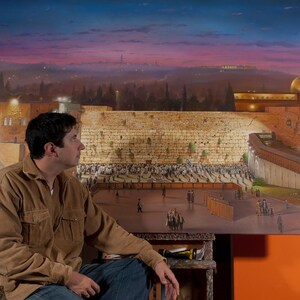 Sounding of the Shofar - Jewish Shofar Art, Jerusalem Wall Art, Judaica Fine Art Poster, 20x30, 24x36 or 32x48 image 4