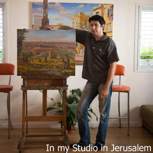 Orando con la Torá - Arte de la Torá, Arte mural para sinagoga, Póster de arte judaico, 20x30, 24x36 o 32x48 imagen 8