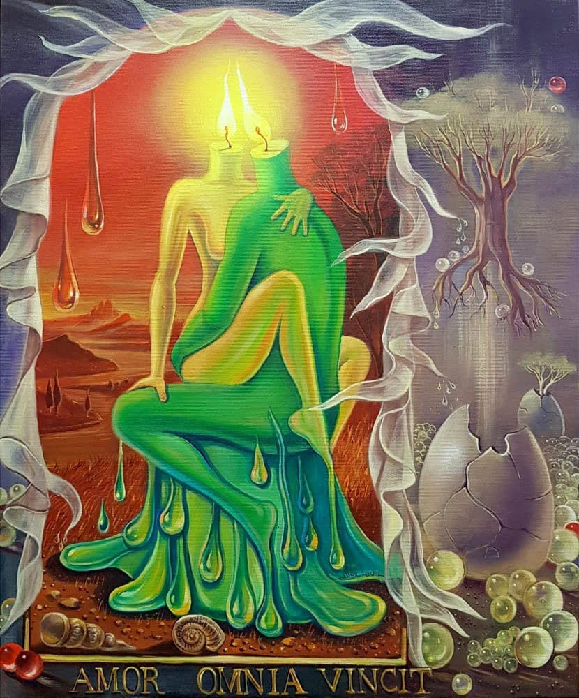 シュルレアリスム キャンバス絵画 - アモール オムニア