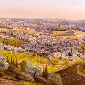 Welcoming Messiah, Fine Art Poster, Size 30x20, 36x24 or 48x32 inches