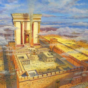 Second Jerusalem Temple Art Poster by Alex Levin