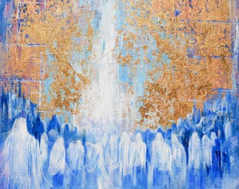 Light from Heaven Kotel Art – Jerusalem Painting, Jewish Wall Art (Canvas, Metal, Acrylic)