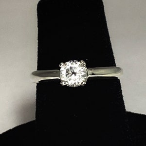 Herkimer Diamond Ring Round stone 5mm .45cts.