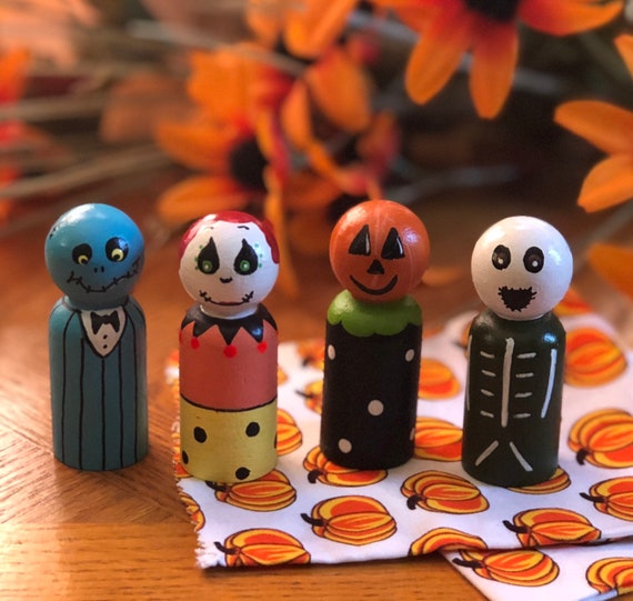 halloween peg dolls