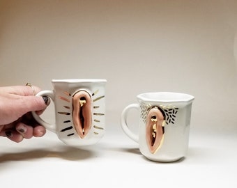 Vagina cups vulva mug pottery ceramic vagina h.d ceramics