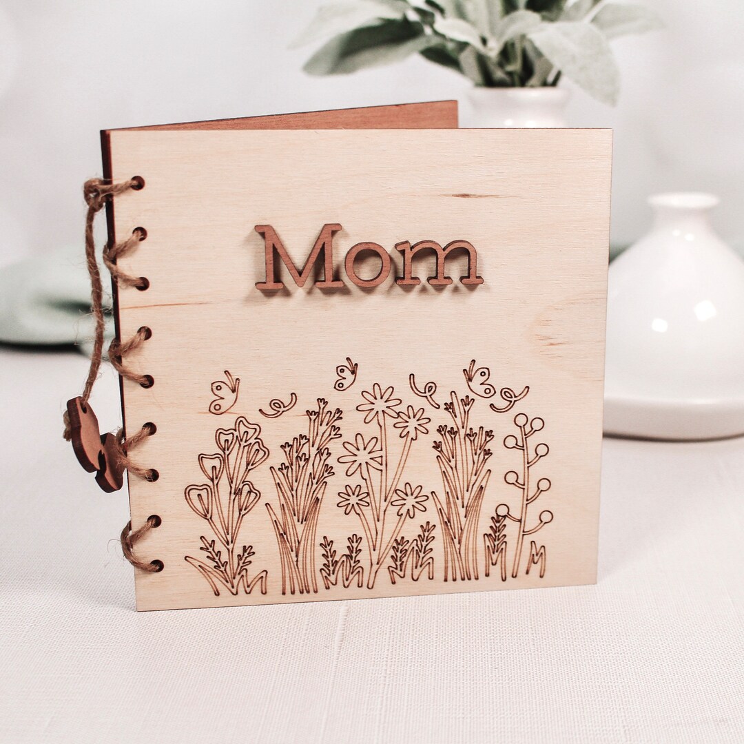 Mother's Day Gift Card, Wooden Personalized Card for Mom, Mother's Day Wood  Keepsake, Gift for Grandma, Floral Card for Mom, Birthday Card - Etsy, image size:1080x1080