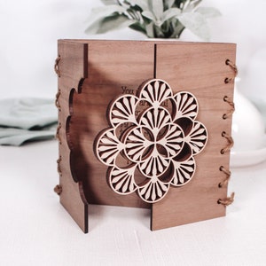 Tarjeta de regalo para el Día de la Madre, recuerdo de madera personalizable para el Día de la Madre, tarjeta personalizada para mamá, regalo para abuela, tarjeta de cumpleaños para mamá Nana