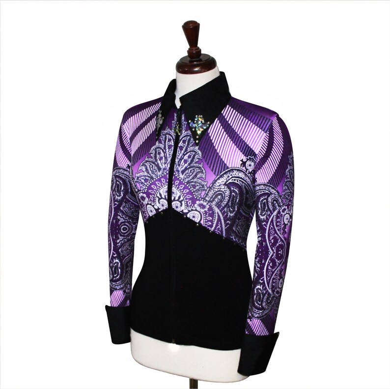 SMALL Showmanship Pleasure Horsemanship Show Jacket Shirt Rodeo Queen Rail Top