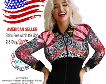 Women's Western Show Jacket: Rodeo Horsemanship Competition Coat