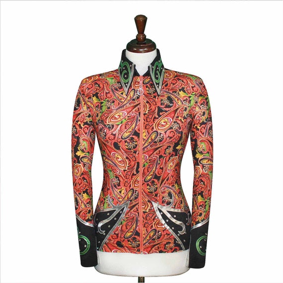 MEDIUM Showmanship Pleasure Horsemanship Show Jacket Shirt Rodeo Queen Western