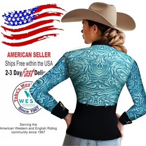 Women's Western Show Jacket: Rodeo Horsemanship Equestrian Competition Coat image 2