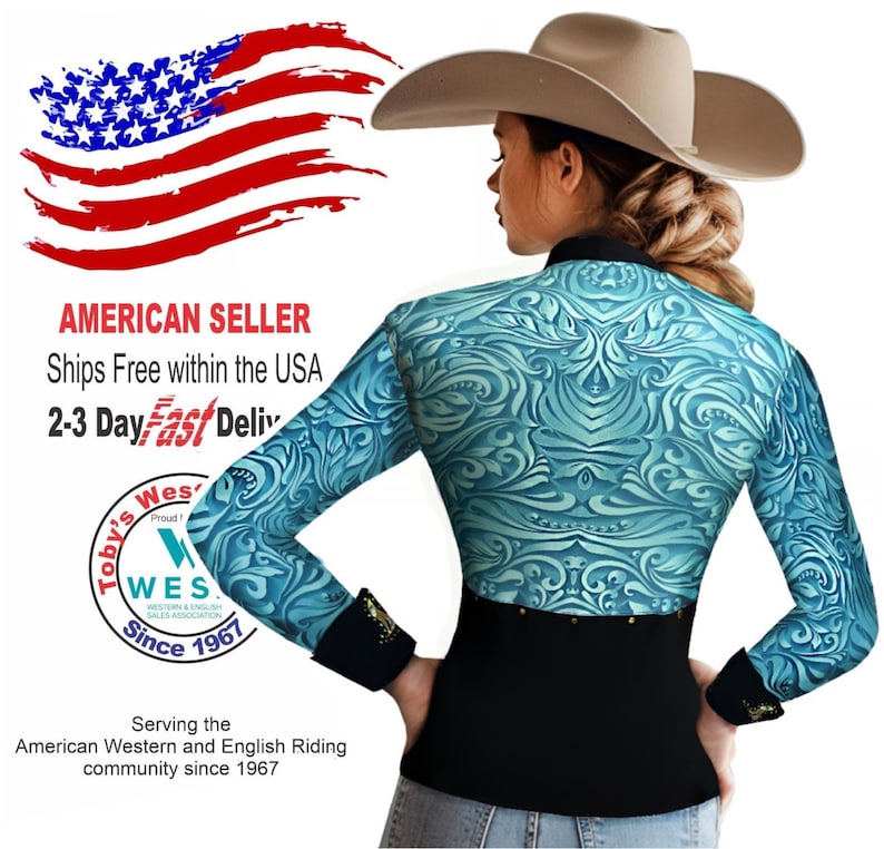 Women's Western Show Jacket: Rodeo Horsemanship Equestrian Competition Coat image 2