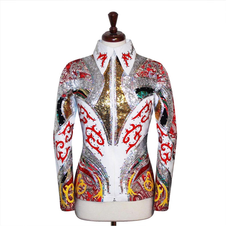 3X-LARGE Western Showmanship Horsemanship Pleasure Show Jacket Shirt Rodeo Queen
