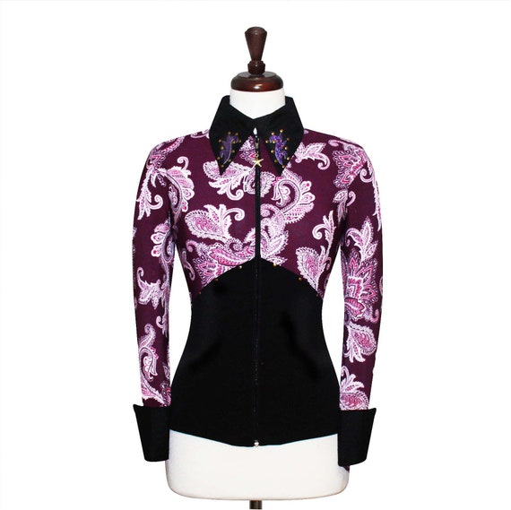 X-SMALL Showmanship Pleasure Horsemanship Show Jacket Shirt Rodeo Queen Rail Top