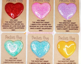Pocket Hug Token Keychain - Inspirational Gift For Couples, Friends, Valentine's Day, Christmas Stocking Stuffer - View #3