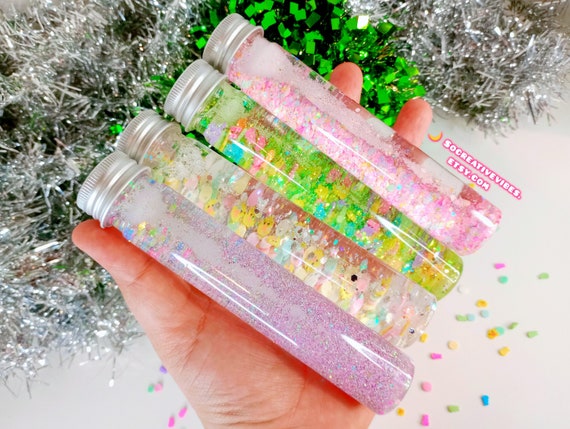 Easter Glitter Sensory Bottle, Calming Bottles, Stress Toys, Gifts For Kids, Fidget Toy, Easter Basket Stuffers