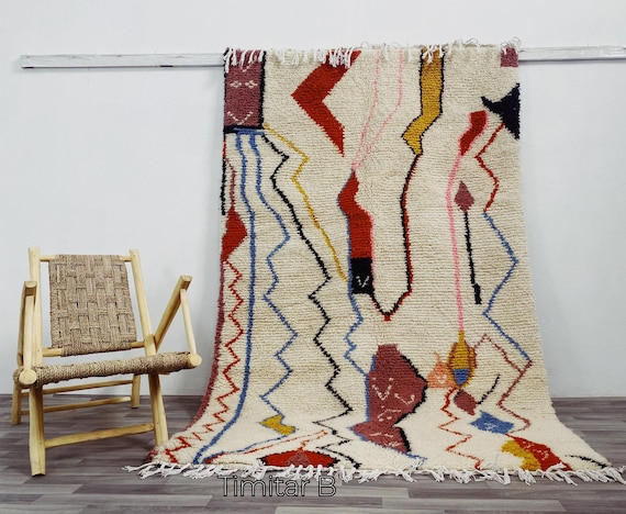Amizing Beni Ourain Rug, Handmade Rug, Color full Moroccan Rug, Custom Rug,Wool Rug, Wool Moroccan Rug,Made Moroccan Rug