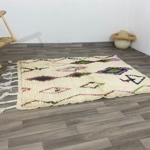 Azilal moroocan rug - Moroccan shag rug- Premium quality rug- Abstract rug- Berber rug- Beniouarain rug- Wool rug-made to order rug