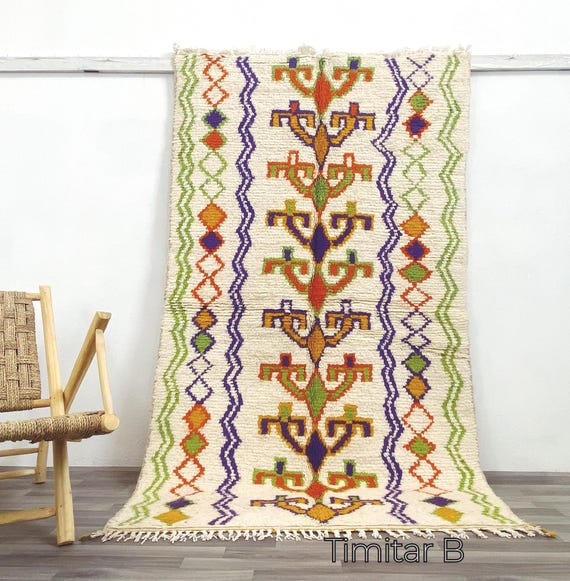 Green rug Hand Woven - Soft Green rug For living room - Custom All Sizes rugs - Green and Pink rug - Abstract Plain rug -tapis Berber