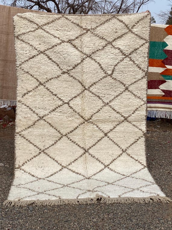 Abstract Colorful Moroccan Rug, Custom Fabulous Moroccan Rug from boujaad-boho abstract soft color carpet-handmade by berber women
