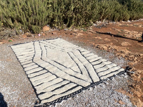 beni ourain rug - custom moroccan rug - handmade rug - beni ourain rug - custom rug - handmade rug - morocco rug - moroccan berber rug
