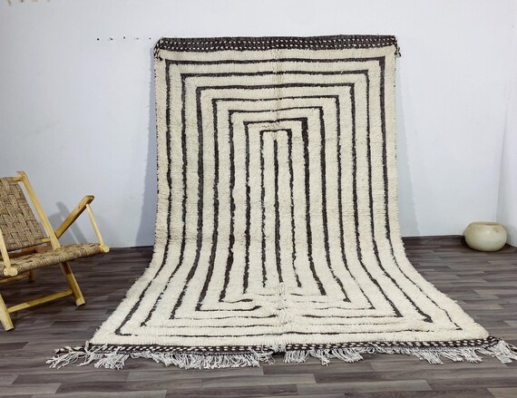 Moroccan Ivory rug -  All wool berber carpet - Custom size Rugs -Handmade Carpet-Genuine Lamb -Moroccan Rug-Wool Rugs