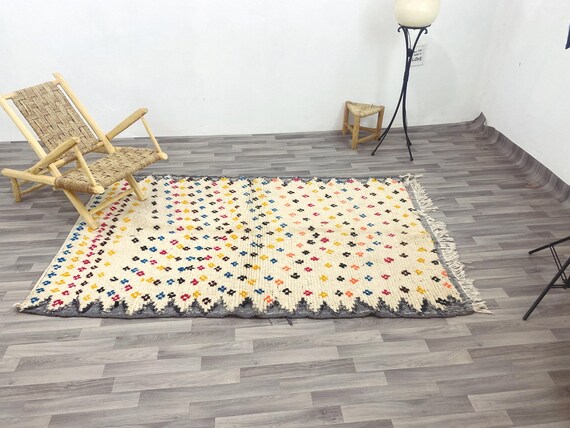 Moroccan Rug, Berber rug, Moroccan rug , Beni Mrirt rug, Premium quality Moroccan rug, Modern artwork, Handwoven large Shaggy rug