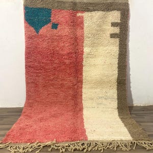Beni Ourain Rug - Handcrafted Berber Rugs, Moroccan Carpet, Boho Area Decor, Luxury Accent for Home & Living