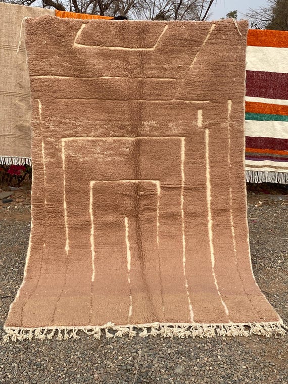 Rose Moroccan Rug, Pink Rug, Orange Wool, Moroccan Rug, Artisan Made Carpet, Handmade Moroccan Rug, Diamond Moroccan Rug, Colorful Rug, Boho
