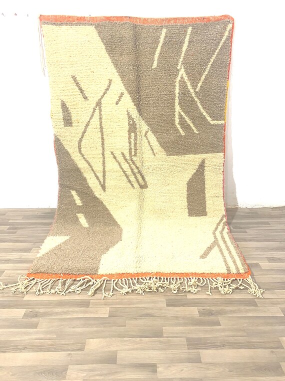 Moroccan rug Ivory - Creamy rugs - Morocco cream carpet -Beni ourain rugs - Custom Handmade rug
