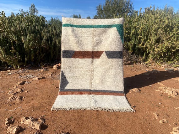 Custom Fabulous Boujad Rug, Authentic Moroccan Rug, Azilal rug, Abstract Multicolored Carpet, Handmade Moroccan Rug, Bohemian rug