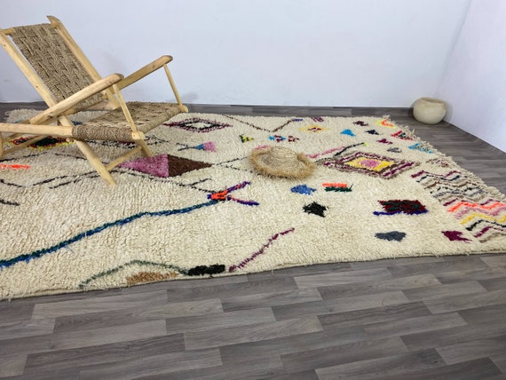Beni ourain rug, Authentic Moroccan rug, Berber carpet, Genuine Wool rug, Handmade rug, Beni ourain style, Area rug, Tapis berbere, Teppich