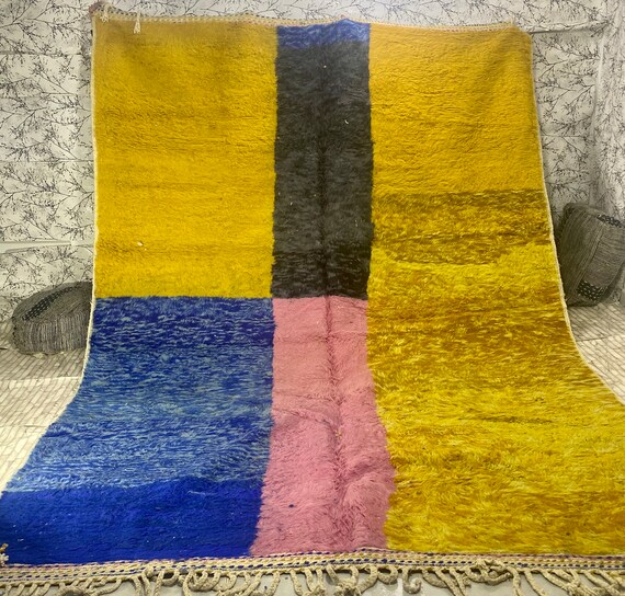Moroccan Rug | Tapi Maroc | Teppich Wolle | Woolen Carpet | Azilal Rug | Teppich Rug | Beni Ouarain Style | Fine berber rug