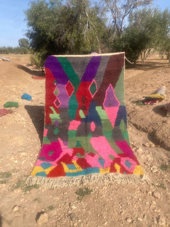Custom Moroccan Rug, Authentic Moroccan rug, Berber carpet, Genuine Wool rug, Handmade rug, Area rug, Tapis berbere, Beni Ourain