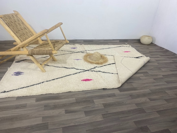 Fantastic Moroccan BOUJAD  RUG,-Tapis wool rug-Woven Berber Rug-Morocco Area Rug-Boho Area Rug,