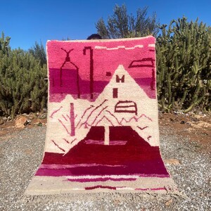 Boujaad rug - Moroccan rug huge - bohemian rug - berber carpet-Colorful handmade-vintage wool rug,Living room rug