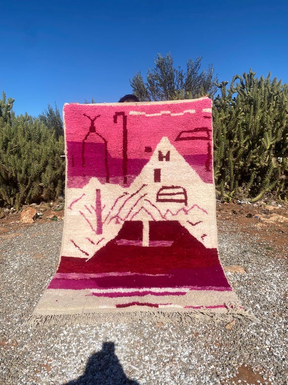 Boujaad rug - Moroccan rug huge - bohemian rug - berber carpet-Colorful handmade-vintage wool rug,Living room rug