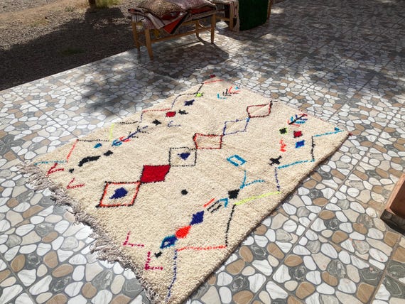 Custom Morrocan Rug, Beni Ourain Rug, Handmade Rug, Moroccan Area Rug, Moroccan Berber Rug, Moroccan Rug, Moroccan Rug 8x10, Teppich