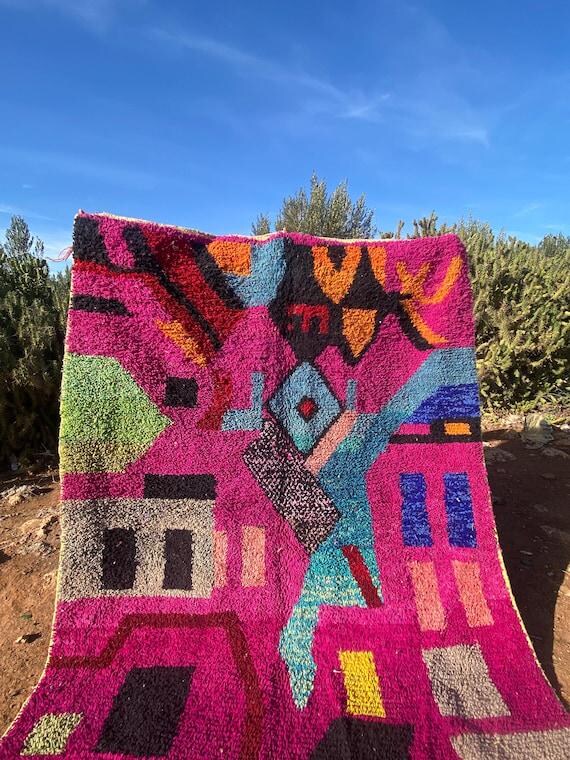 Moroccan pink and orange rugs | Morocco Rug | orange carpet | pink rugs |pink and orange rugs for living Room | Rugs for bedroom Aesthitic