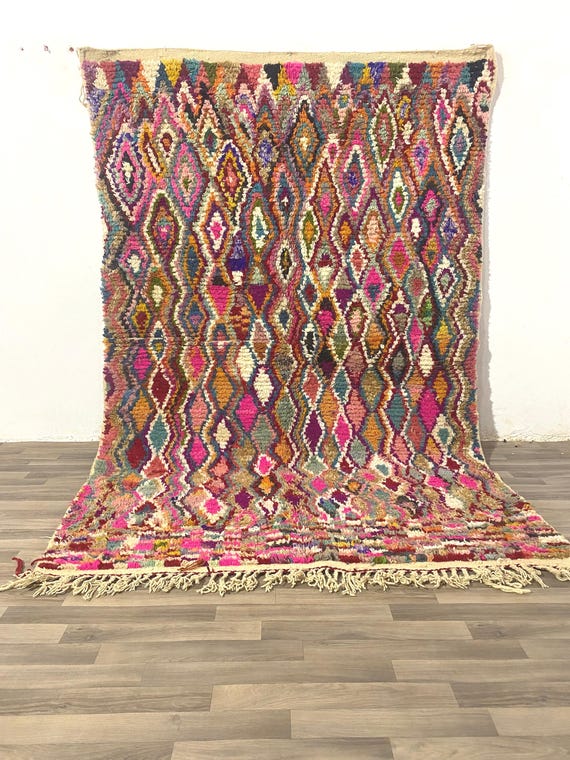 Beni ourain rug, Authentic Moroccan rug, Berber carpet, Genuine Wool rug, Handmade rug, Beni ourain style, Area rug, Tapis berbere, Teppich