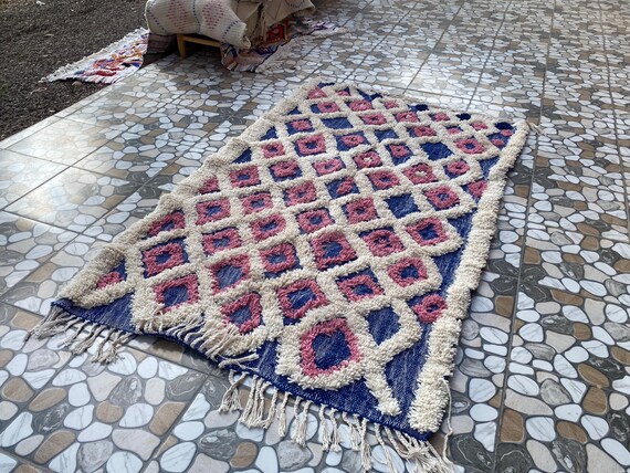 Custom Fabulous Boujad Rug, Authentic Moroccan Rug, Azilal rug, Abstract Multicolored Carpet, Handmade Moroccan Rug, Bohemian rug