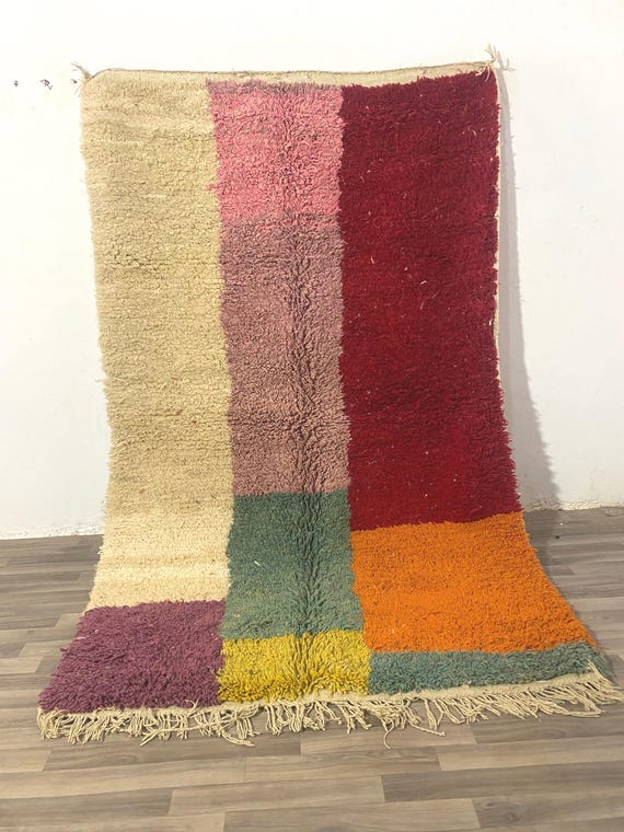 Beni ourain rug, Authentic Moroccan rug, Berber carpet, Genuine Wool rug, Handmade rug, Beni ourain style, Area rug, Tapis berbere, Teppich