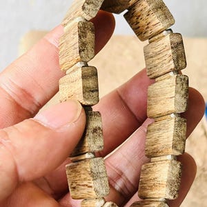 Cambodian Agarwood Bracelet | Natural Oud Wood Beads | Handmade Meditation Bracelet | Premium Agarwood | Healing & Calming Aroma