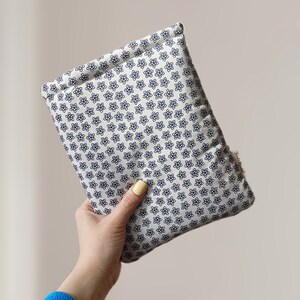 Stencil Flower Book Sleeve Cover Protector