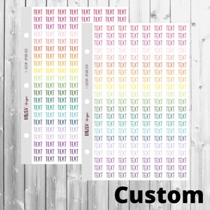 1 | CUSTOM Script Planner Stickers