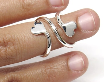 HeartMallet©  Finger Ring • Trigger Finger Splint Ring • Sterling Silver Ring • Trigger Finger Ring • Silver Splint Ring • by Evabelle
