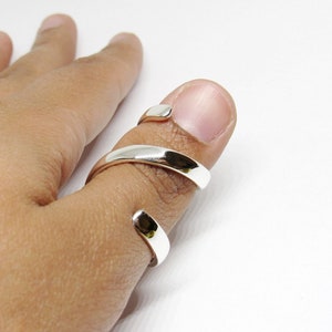 Sterling Silver Spiral Splint Ring • Spiral Splint Ring • Thumb Splint Ring • Trigger Finger Splint • RA Wrap Around Splint • EDS
