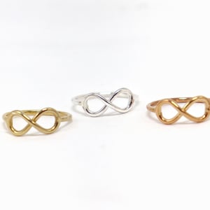 Infinity Ring • 14k Gold Fill,Rose Gold Fill or Sterling Silver •  Gift for Her • Infinity Wire Ring •  Christmas Gift  • Dainty ring
