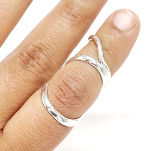 DeviationSupport EdS Splint Ring • Sterling Silver Swan Neck Splint for PIP, DIP, Ip Joint • RA Dip Rheumatoid Arthritis Splint